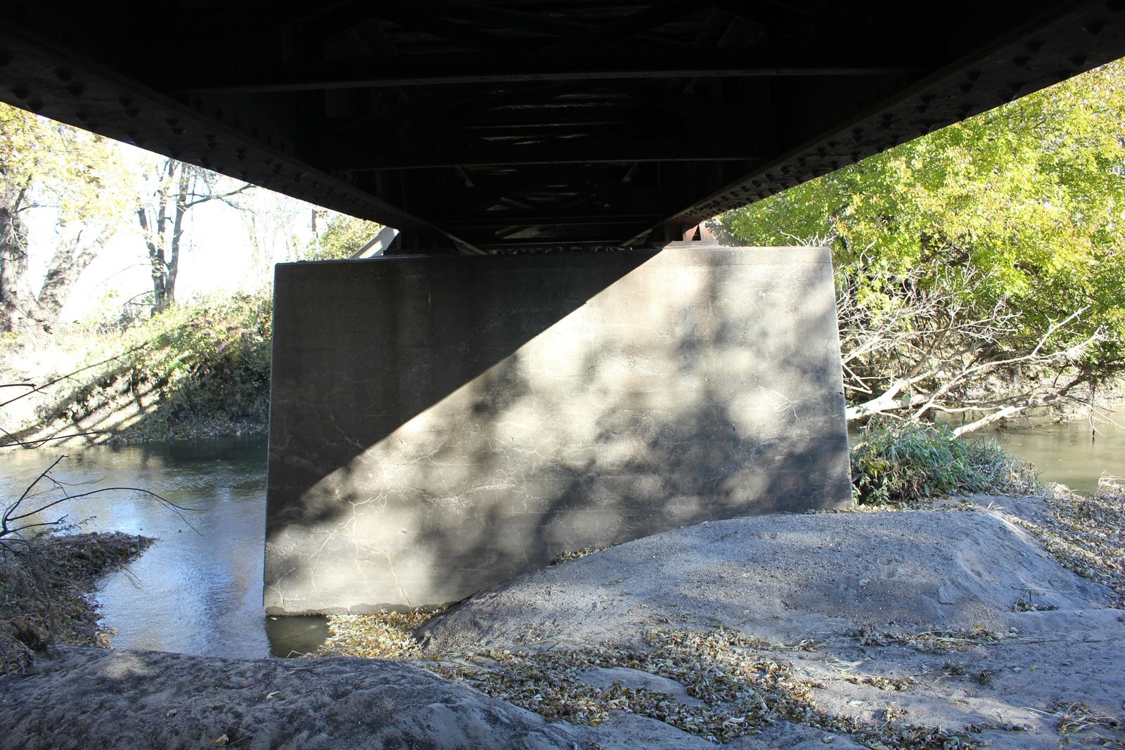 Under bridge